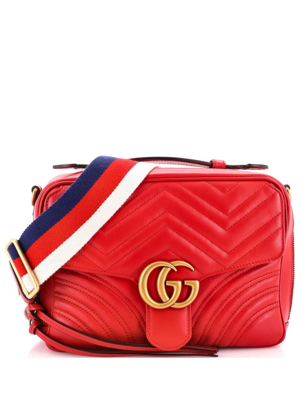 Gucci Gg Marmont Zip Around Camera Bag #348470G11B